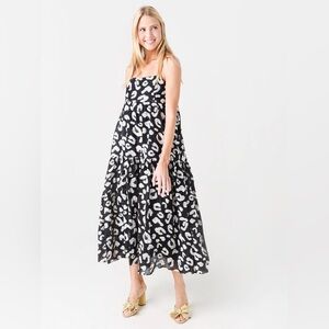 Hunter Bell Camden Dress Black Onyx Cheetah Size Small